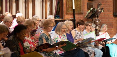 Ealing Common Choir rehearsing